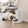 The white smart pet feeder, equipped with a camera and a food bowl, automatically feeds at fixed times and in fixed quantities details Picture